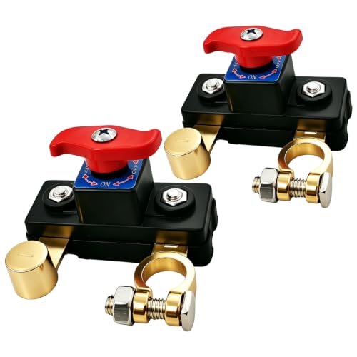12/24V Universal Car Battery Disconnect Switch, Thickened Pure Copper