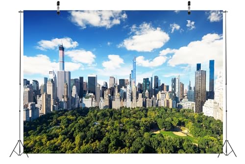 Telón de Fondo Tela BELECO 12x8FT Ciudad Nueva York miniatura 4