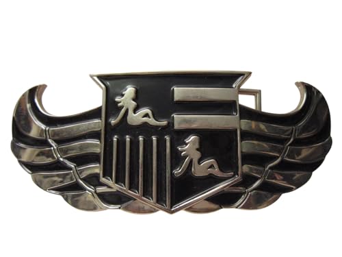 Polish Black Trucker Girl Crest Belt Buckle Bottle Opener 5.25 X 2 Vic-Thor1