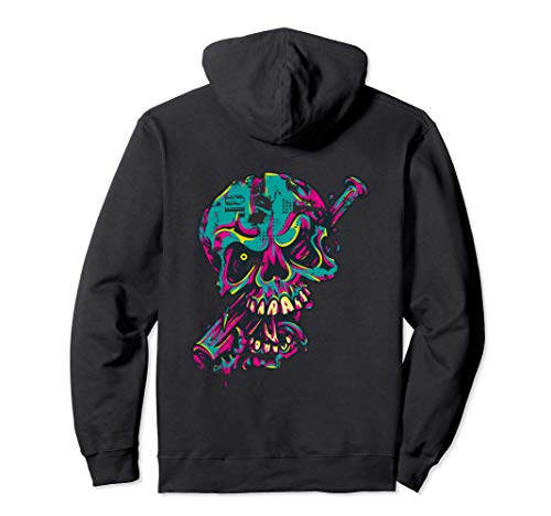 Punk Skull Face Art Sweat à Capuche Cover