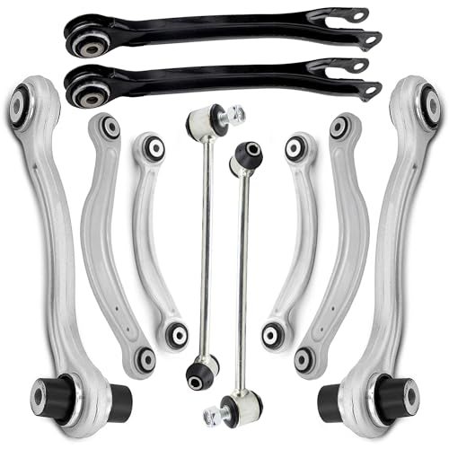 Rockplanet Rear Suspension Control Arm Kit Compatible with Mercedes Benz C250 ZC300 C350 C63 CLS400 CLS550 E250 E350 E400 E550 Rear Upper and Lower Control Arm, Sway Bar Link