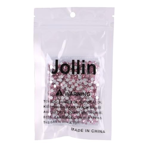 Image of Jollin Crystal Flatback Rhinestones Gems for Crafts 4mm SS16, Pink | Glue Fix, 1440pcs Glass Rhinestones for Bedazzling, Clothes, Tumblers, Nail Art, Shoes, Bags, Caps & Accessories Decoration