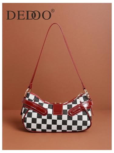 Image of GORGLITTER Women's Y2k Shoulder Bag Buckle Western Vintage Hobo Pu Leather Handbags with Coin Purse