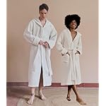 Luxury Organic Japanese Cotton Hotel & Spa Waffle Bathrobe for Men and Women (Hooded/Kimono) - Image 2