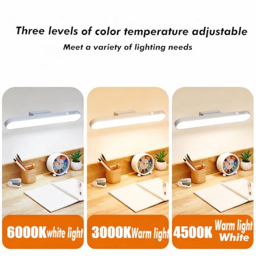 Image of ARJ Magnetic Rechargeable Desk LED Lamp with Touch Dimmer | 3-Mode Study & Reading Light for Hostel, Bedroom, Travel & Power-Cut Use