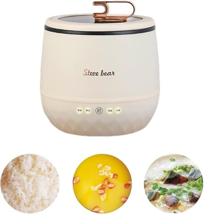 炊飯器小型 ひとり暮らし用 ミニ炊飯器 1人用炊飯器 1.8L 110v 調理鍋 一人暮らし ミニ ライスクッカー おかゆモード搭載 保温 予約機能 三合炊き ミニ キッチン家電 炊飯ジャー 持ち運び便利