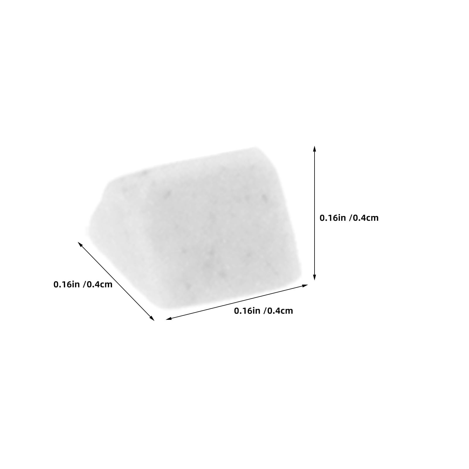 Mezzi Abrasivi Triangolari in Ceramica Bianca da 4mm per Lucidatura 1kg, per Burattatrici Vibranti e Limatura di Pietre Superfici Migliorate e Riduzione Rottura