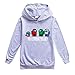 Produktbild QMHN Among Us Kids Hoodie You Looking Sus Bro Gaming Gamer Hooded Sweatshirt Tops -H-_150cm