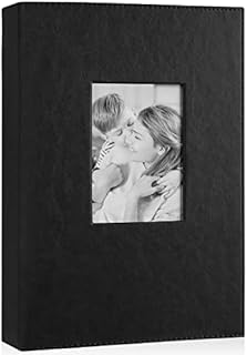 Benjia Photo Album 500 Pockets 6x4 Photos, Extra Large Size Leather Cover Slip in Wedding Family Photo Albums that Holds 500 6x4" / 10x15cm Photos White