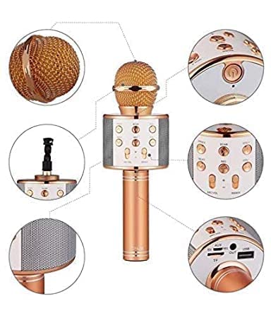 Image of Seraphic Wireless Bluetooth Microphone for Kids - Karaoke Singing Mic with Speaker - Ktv Karaoke Bluetooth Mic / - Assorted Colours