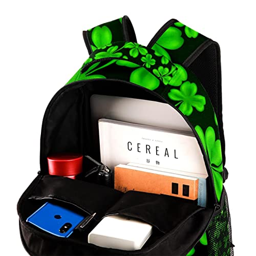 Mochila para portátil con trébol verde de San Patricio y bolsas de viaje 4
