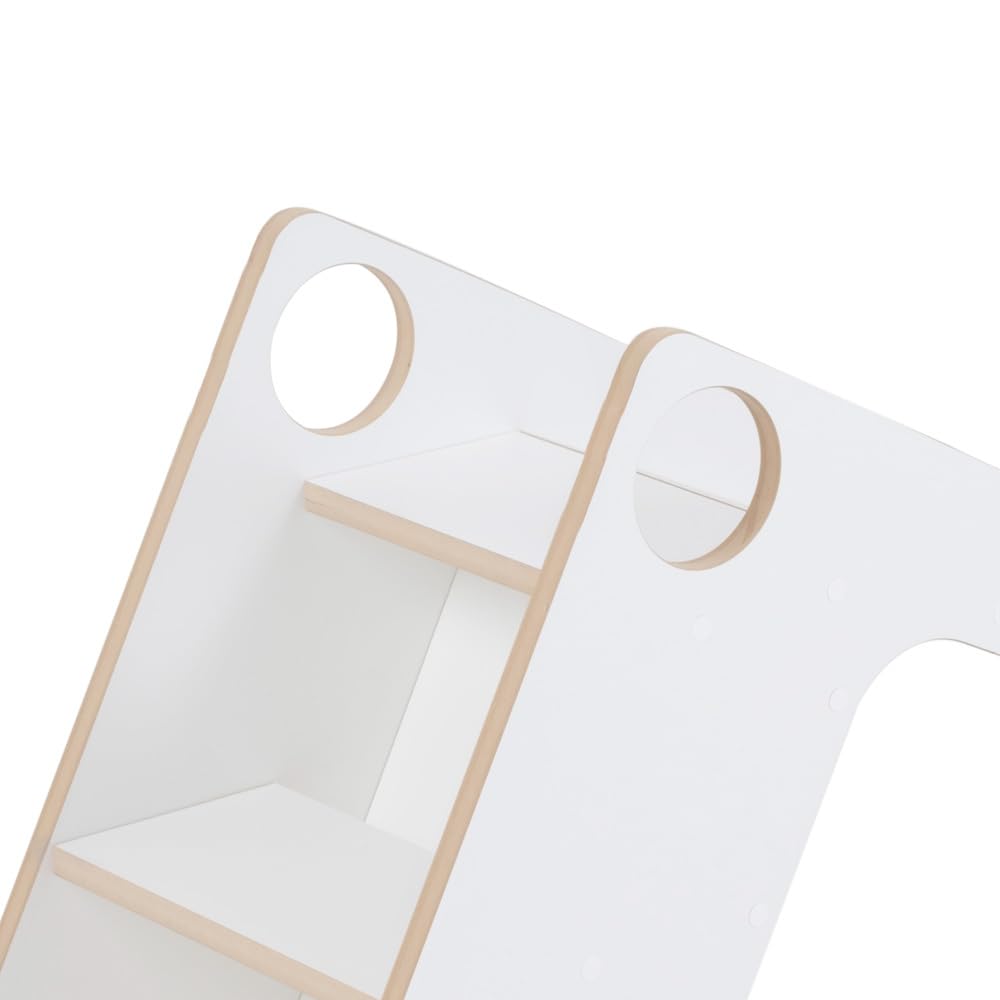 MISIOO Tobogán infantil para interior – Diversión segura a partir de 1 año – Tobogán infantil interior para niños – Tamaño compacto 115 x 34,5 x 52 cm – Perfecto para interiores