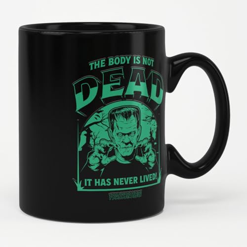 Image of Universal Monsters Officially Licensed The Body is Not Dead Coffee Mug (Black)