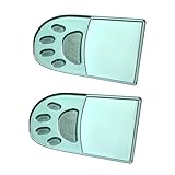 KOMBIUDA 2 Stück Toilettensitzheber mit Kreativem Griff in Transparentem Grün Passend für Wc deckel Hygienischer Toilettendeckelheber zur Berührungslosen Nutzung im Badezimmer