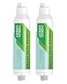 AQUACREST Garden Hose Water Filter for Plants, Greatly Reduces Chlorine, Odor, Improve Plants Health, Ideal for Organic Gardening, Farming and Pets, Pack of 2 (Package May Vary)