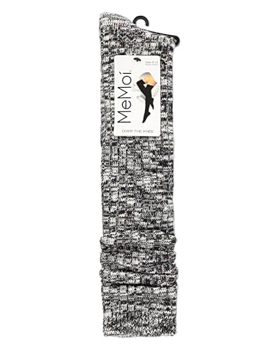 Image of MeMoi Jumbo Cable Over The Knee Cotton Blend Warm Socks