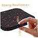 Mipcase 4pcs Vibration Mat Thick Exercise Equipment Pad Noise Reduction for Treadmill Rubberized Gym Floor Protector