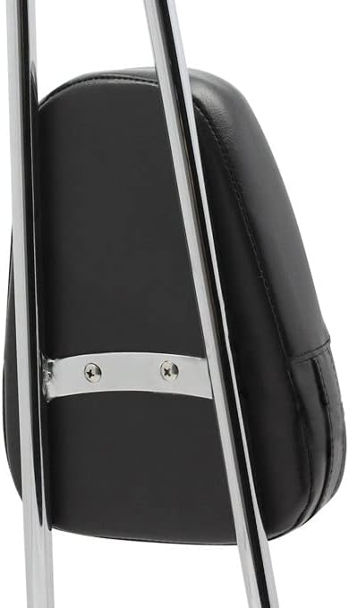 Backrest Sissy Bar With Comfortable Pad Compatible with Harley Heritage Softail FLSTC/Springer FLSTS 1997-2017 (Chrome)