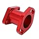 Luftansaugkrümmer, KIMISS 22 Mm CNC-Aluminiumlegierung, Luftansaugkrümmermanschette für Moto Mini Bike Go Kart VM22 Vergaser (rot)