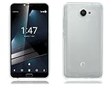 PIXFAB Vodafone Smart Ultra 7 - Custodia protettiva in silicone gel trasparente + pellicola protettiva per Vodafone Smart Ultra 7