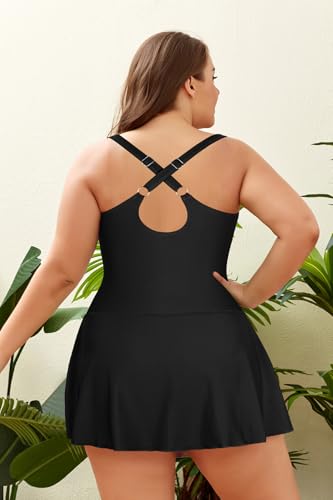 Maillot de bain col en V chic et pudique avec drapé croisé devant
