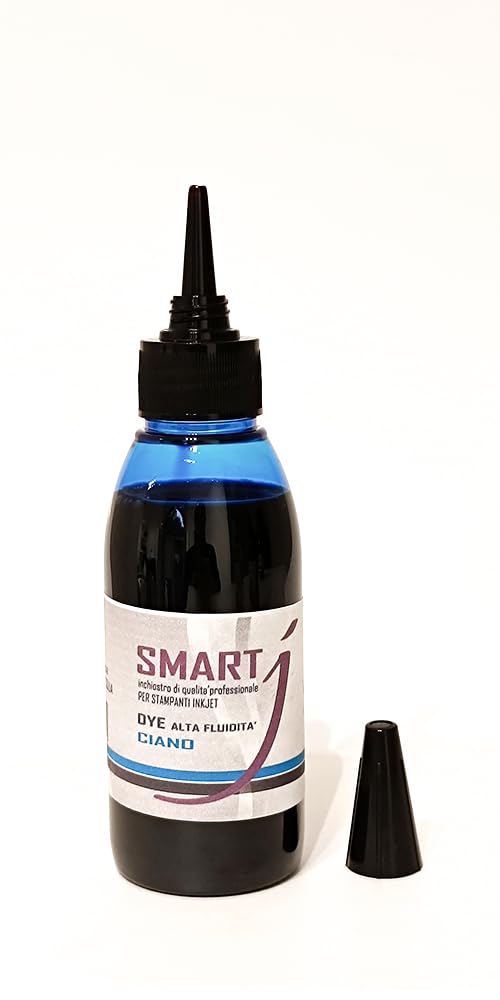 Smart Ink-J - Tinta cian de alta fluidez, 100 ml, para impresoras Canon Pixma G-Tank, fórmula J limpia las boquillas durante la impresión