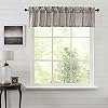 VHC Brands Grain Sack Charcoal Black Stripe Farmhouse Kitchen Curtain Valance 16×72