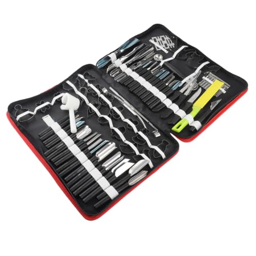 Mumusuki Ensemble d'outils de sculpture culinaire, 80PCS / Set Kit d'outils de pelage de decoupage culinaire portatif Garniture de decoupant un ensemble d'outils de decoupage pour fruits et legumes – vue 7