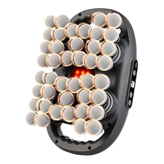 ForeverLily 42-Head Convertible Massage Gun, 50KG Deep Tissue Massage with 9 Speeds & 9 Modes, 25mm Amplitude, 33450 RPM, 2000mAh Rechargeable Muscle Relaxation Gun for Workout & Daily Use