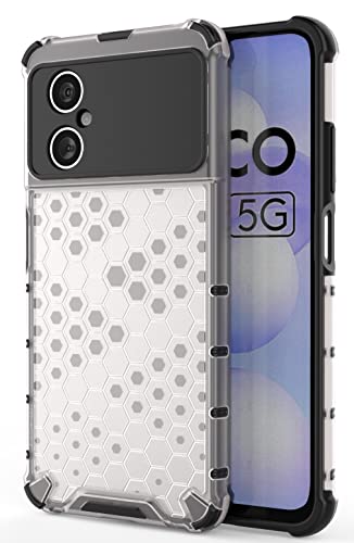 Image of Glasgow Back Case Cover Designed for Poco M4 5G - Transparent