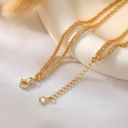 Image of Freekiss Sterling Silver Ankle Bracelets for Women: Dainty Layered Waterproof Anklet for Women Adjustable Womens Anklet Set Stackable Figaro Beaded Cuban Link Anklets Beach Jewelry for Women