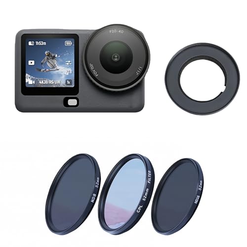 DJI Osmo Action 6�Ή��t�B���^�[�L�b�g �����Y�A�_�v�^�[�A�t�H�g�t�B���^�[&�J�����ی�(CPL+ND8+16+�A�_�v�^�[�����O+�P�[�X)�p