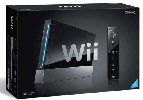 Wiiセット Console Wii Noire + Wii Sports + Mario Kart + Volant - Edition