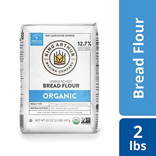 King Arthur, 100% Organic Unbleached Bread Flour, Non-Gmo Project Verified, No Preservatives, 2 Pounds (Pack Of 12) #TOP1