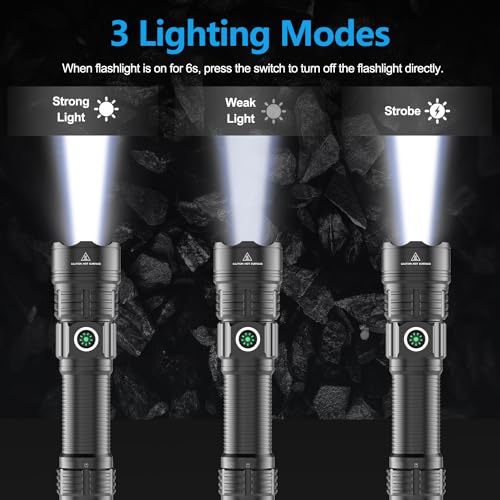Lampe torche tactique LED WINDFIRE rechargeable avec support rail Picatinny - 3