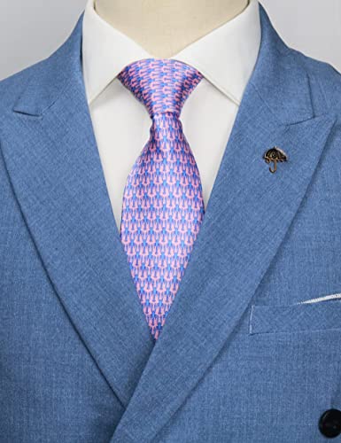 WITZROYS 100% Silk Ties for Men Handmade Neckties with Animal Printed Patterns+Gift box …