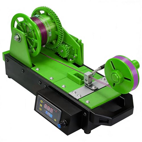 Extrusor de filamento PET para impresora 3D y reciclador de botellas plástico en color verde