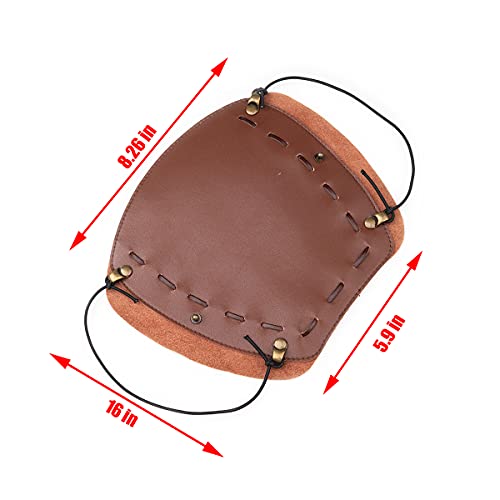 Lokheira Archery Archery Arm Guard, Archery Bracer,Archery Cowhide Leather Forearm Protector For Recurve Compound Long Bow Hunting Shooting #TOP3