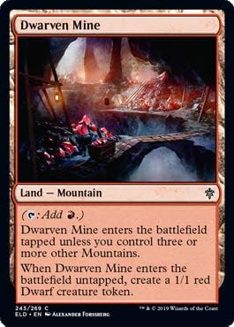 Magic: The Gathering - Dwarven Mine - Foil - Throne of Eldraine
