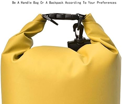 Dry Sack/Waterproof Bag for Boating, Kayaking, Hiking, Snowboarding, Camping, Rafting, Fishing and Backpacking (white, 10L), BO-BAGS-001