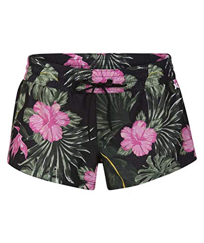 Hurley Junior's Supersuede 2.5 Inch Floral Printed Board Swim Short, Anthracite, M