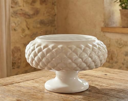 Table maîtresse céramique blanche GIC793 style sicilien chic - 3
