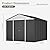 Qinchuangyuan 6x4.9 FT Outdoor Storage Shed Garden Shed with Sliding Door - Metal Shed for Garden Backyard Steel Outdoor Shed with Updated Frame Structure for Patio Lawn