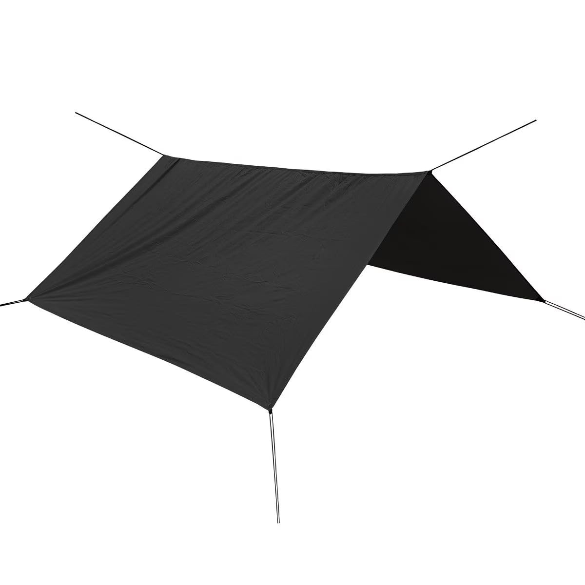 Badger Outdoor X-Rain Tarp Black 3m x 3m, Zeltplane, Ultraleicht, Sonnensegel Strand, Zeltunterlage, Camping Tarp, Regenplane Wasserdicht Outdoor, Zeltplane Wasserdicht