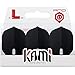 Lstyle Dart Flights: L1 PRO Kami Standard Shape - Ultra Flexible - for Soft Tip and Steel Tip Darts - Black