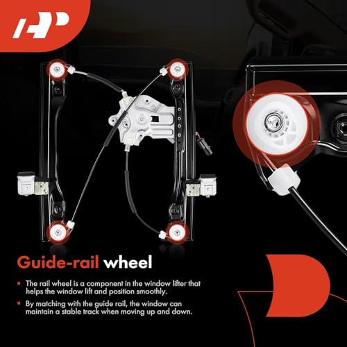 Image of A-Premium Front Passenger Side Power Window Regulator with Motor Assembly Fit for Chevy Cruze 2012-2016, Chevrolet Cruze Limited 2016, with 2-Pin Plug Motor, Built from 4 /26 /12