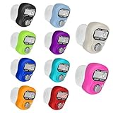 Koicaxy Electronic Finger Counter 10 Pack, Resettable Hand Tally, 5 Digit Number and LCD Electronic Digital Display, Handheld Clicker Counting