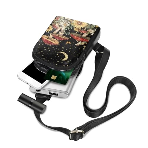 Fashion Mushroom Crossbody Backpack for Women Chest Bag Small Satchel Purses Portable Convenient Mini Sling Backpack Can Match Various Outfits for Daily Use3