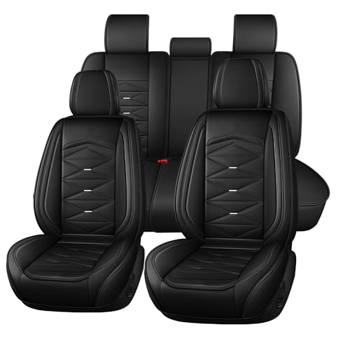 LIAGKA Fundas de asiento de coche de ajuste universal para Jeep Wrangler Cherokee Grand Cherokee 2000-2023, protector de cojín de piel de napa