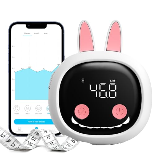 Image of Body Measuring Tape with Cute Rabbit Case, Bluetooth Waist Measure